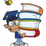 an_african_american_boy_carrying_a_book_stack_while_wearing_a_graduation_cap_0521-1005-0821-5437_SMU