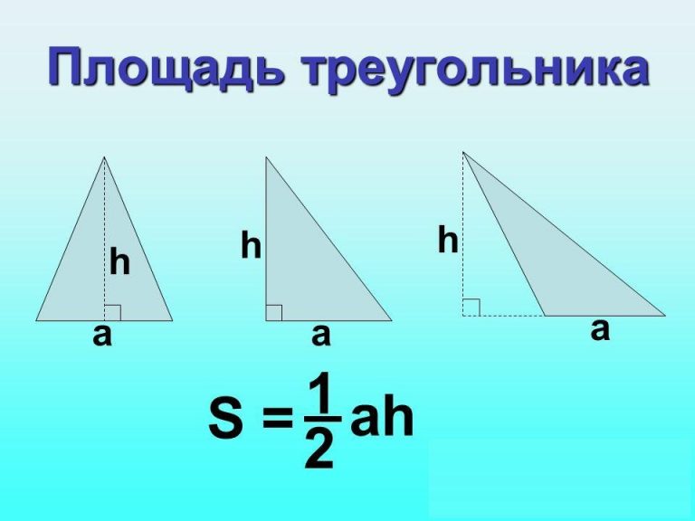 ПЛОЩАДЬ ТРЕУГОЛЬНИКОВ | Уроки